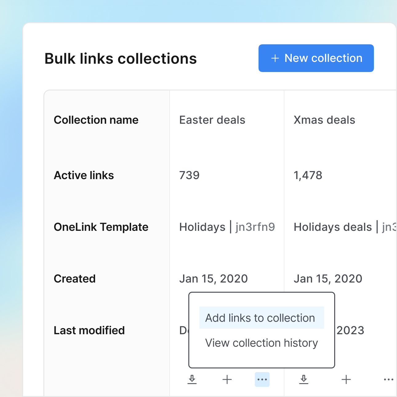 Bulk Link Creation