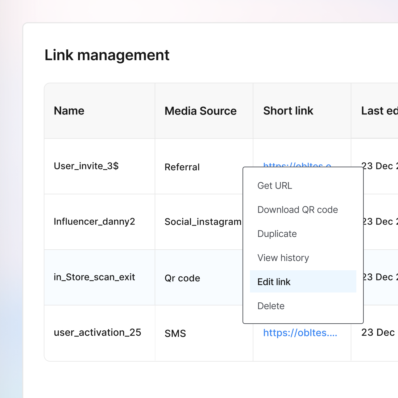 Management Hub