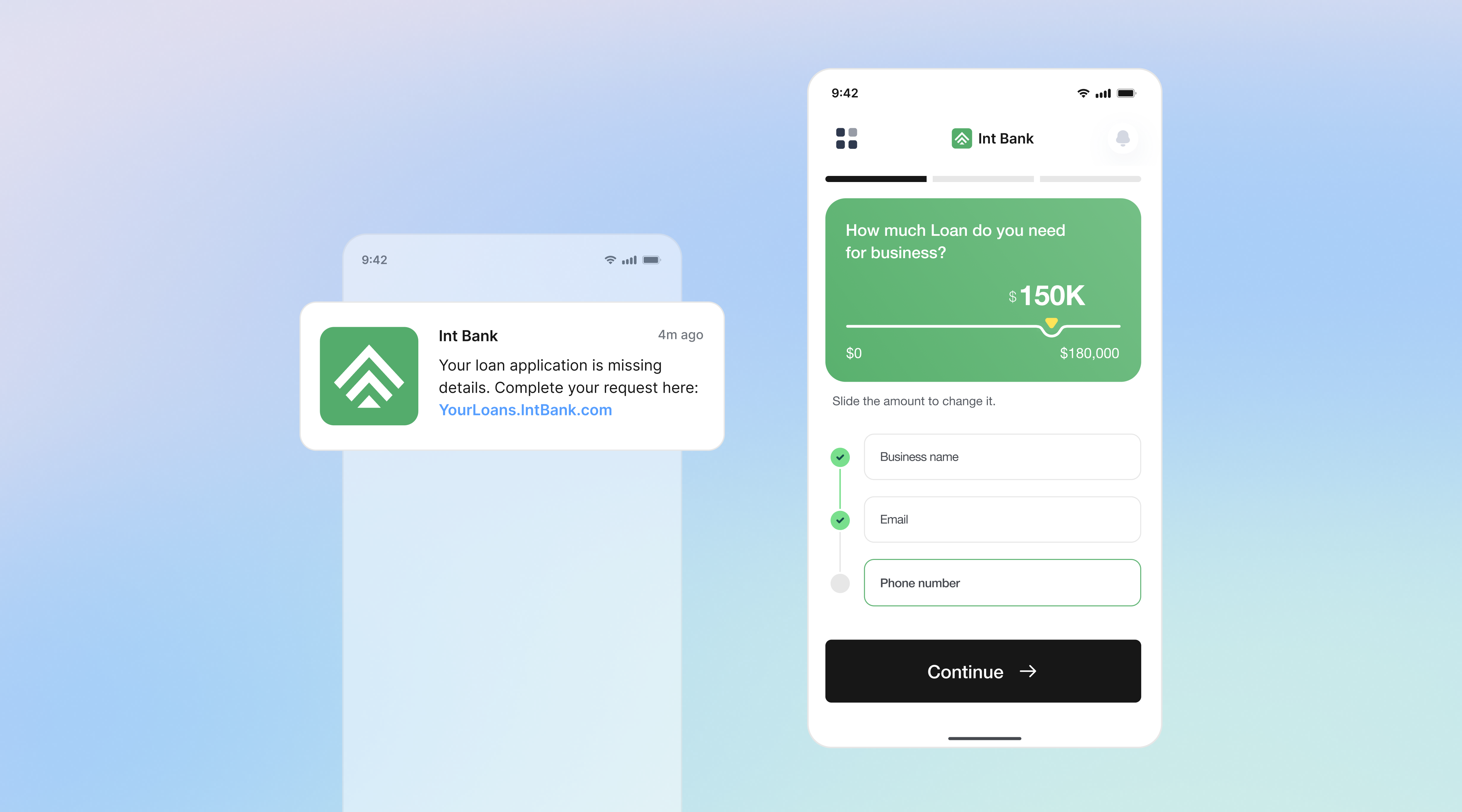 Drive instant action<br> from every SMS